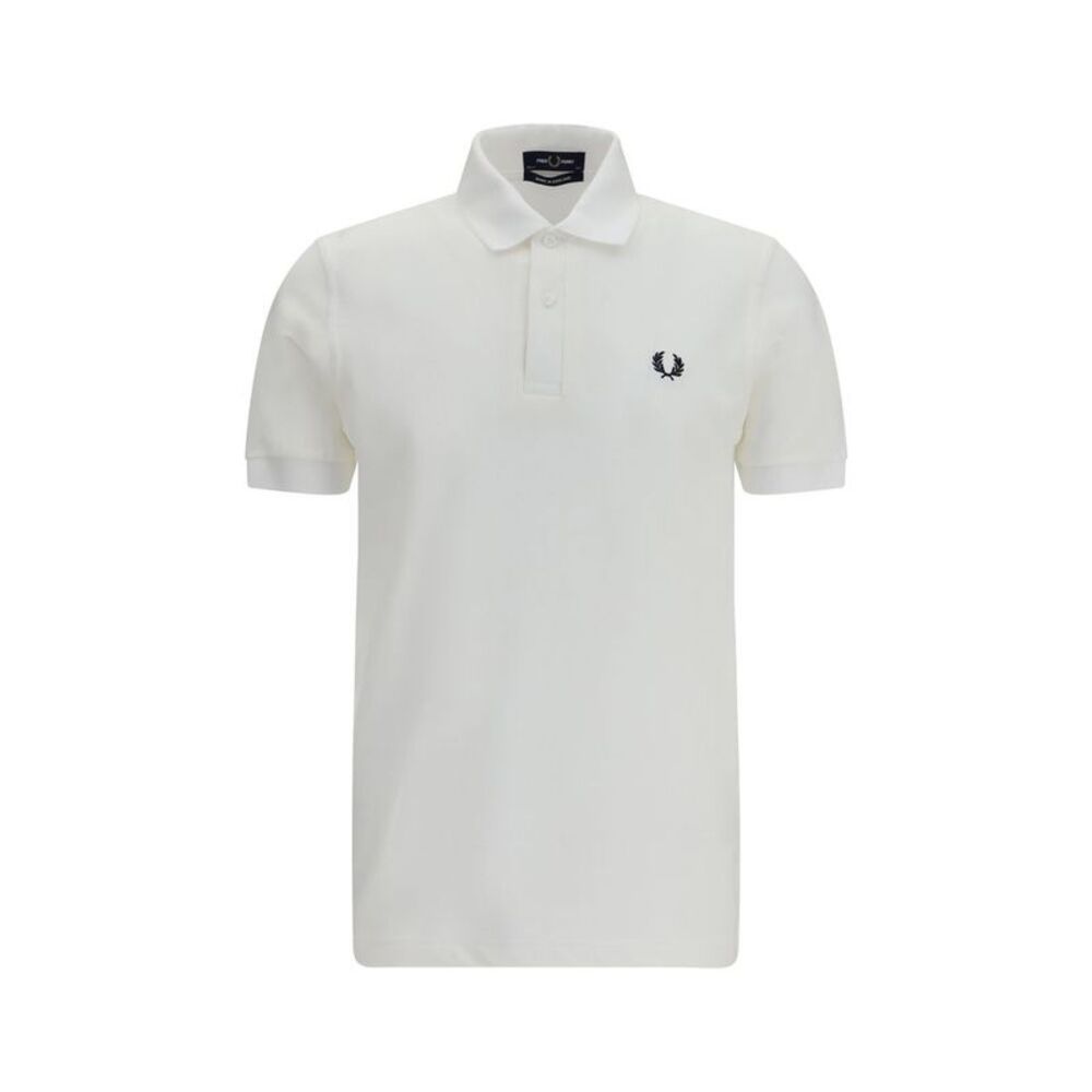 Fred Perry White Cotton Polo Men's Shirt